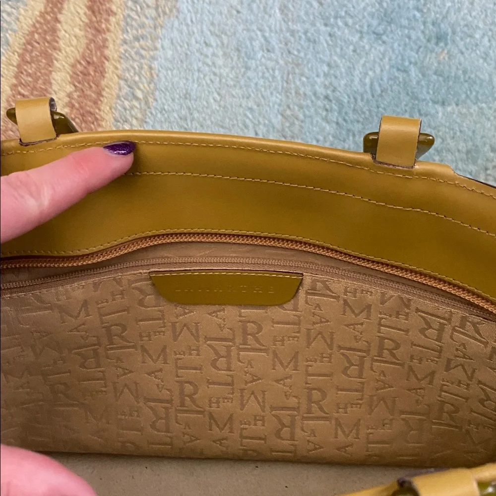 Lamarthe Mustard Leather Handbag